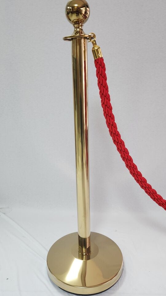 Gold / Sarı 1 Adet Direk Protokol Bariyeri (Halatsız)